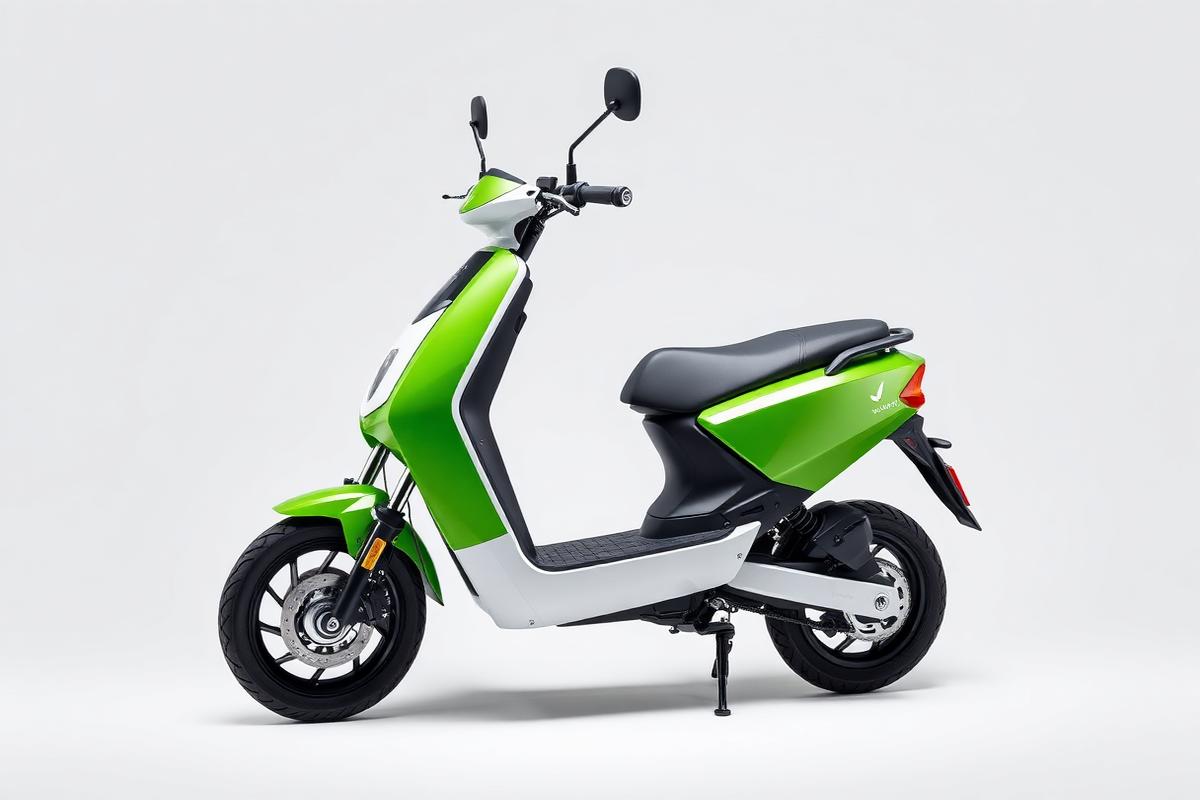 Electric scooter at the showroom