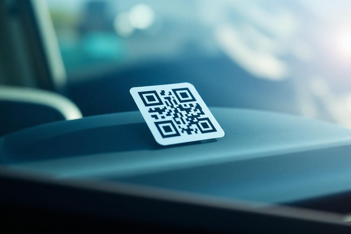 Nek Insan emergency QR car sticker