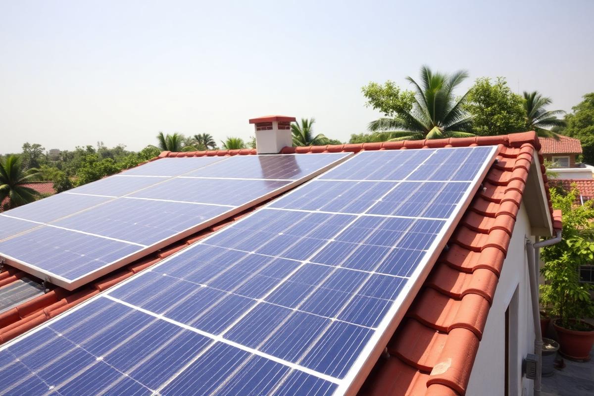 Rooftop solar installation